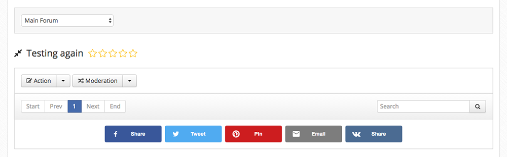 Custom Social Share buttons generated by ShareThis