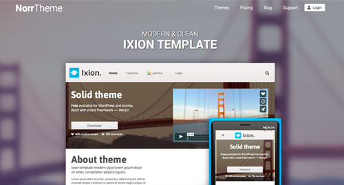 Templates for Joomla and Wordpress themes