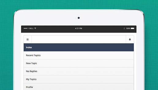 Kunena responsive template