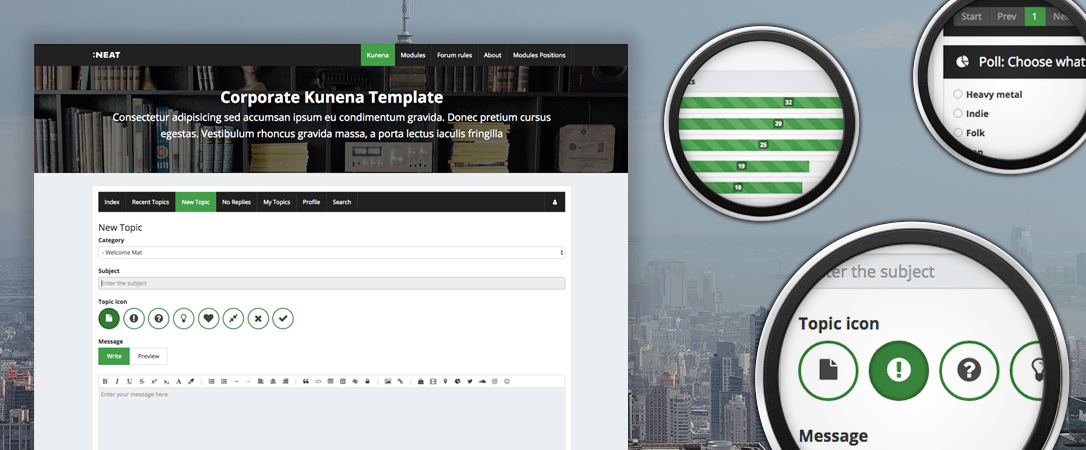 Kneat - Corporate Kunena template