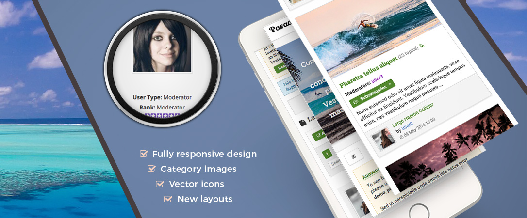 Kparadise - Travel Kunena Template