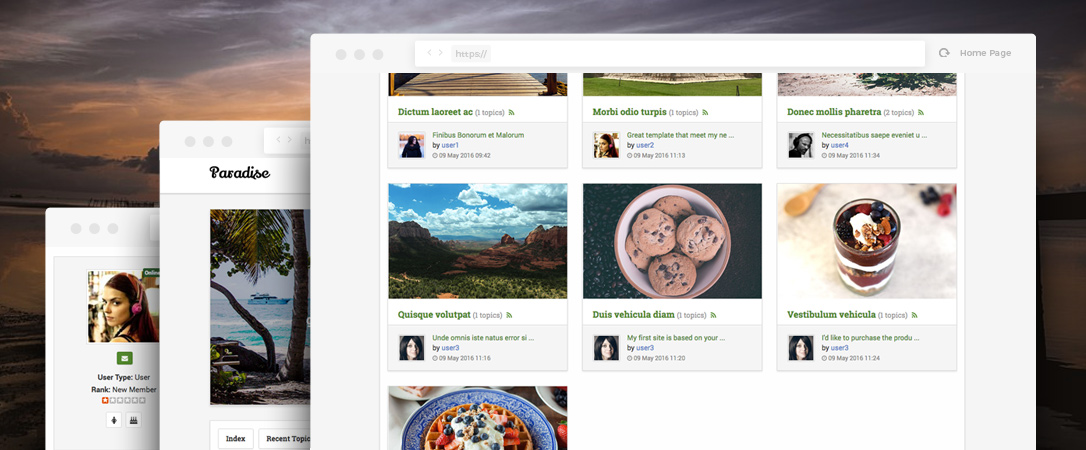 Kparadise - Travel Kunena Template