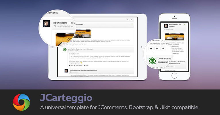 JCarteggio ver.1.1.1 - A Universal Template for JComments