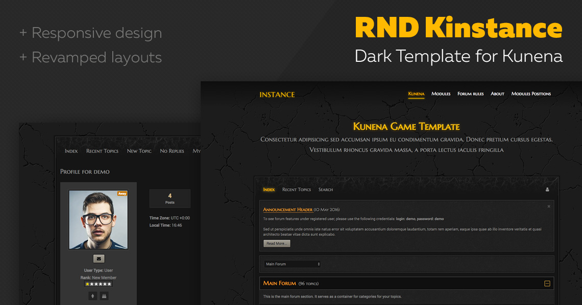 RND Kinstance 2.0: now is Kunena 5.1 compatible