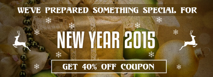 New Year Mega Discount: 40% Off Coupon