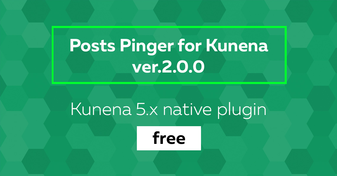 Posts Pinger - compatible to Kunena 5 and free now