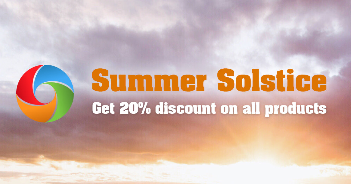 Summer Solstice: Get 20% discount on all products